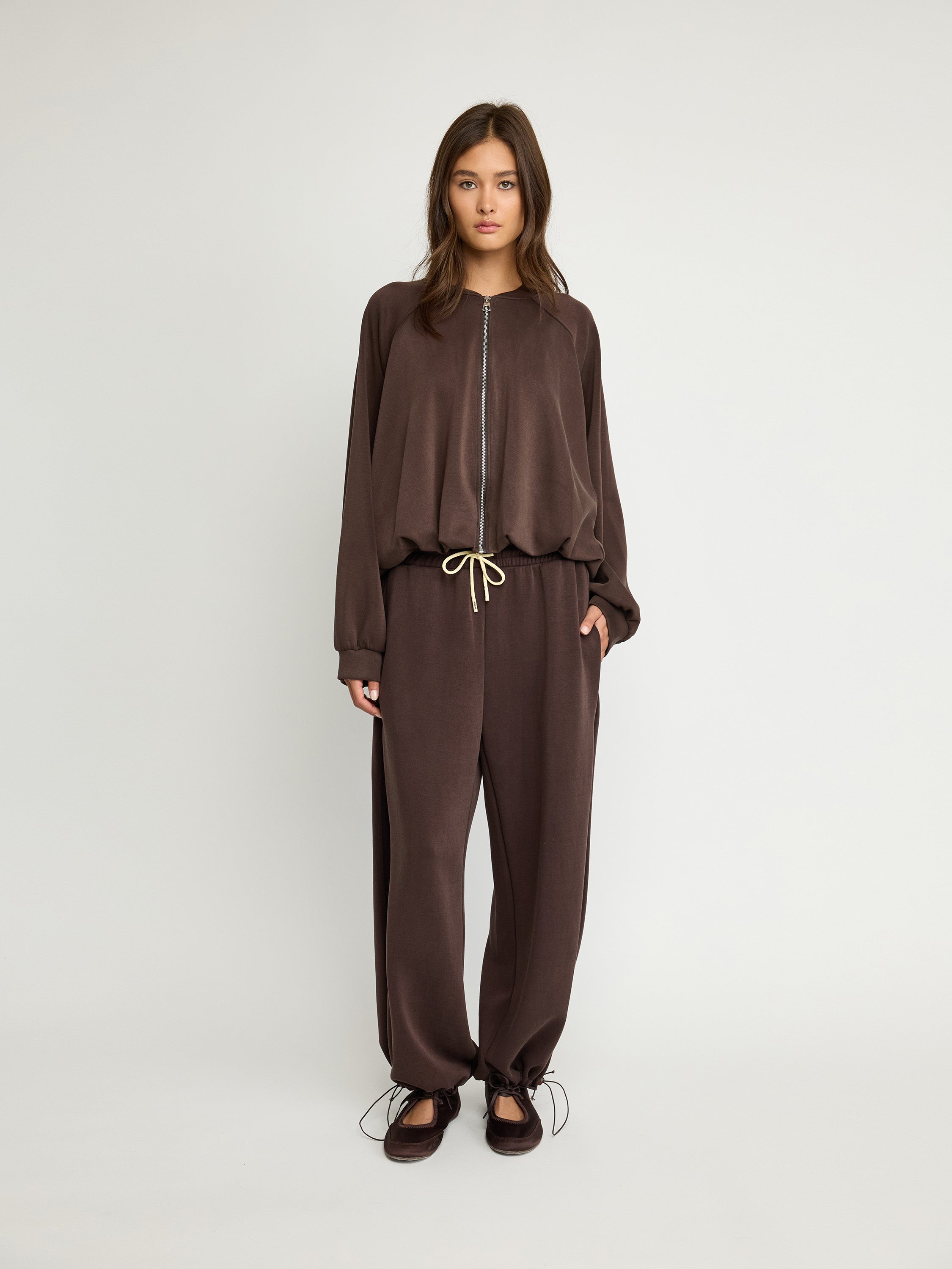 Wide-Leg Drawstring Pants