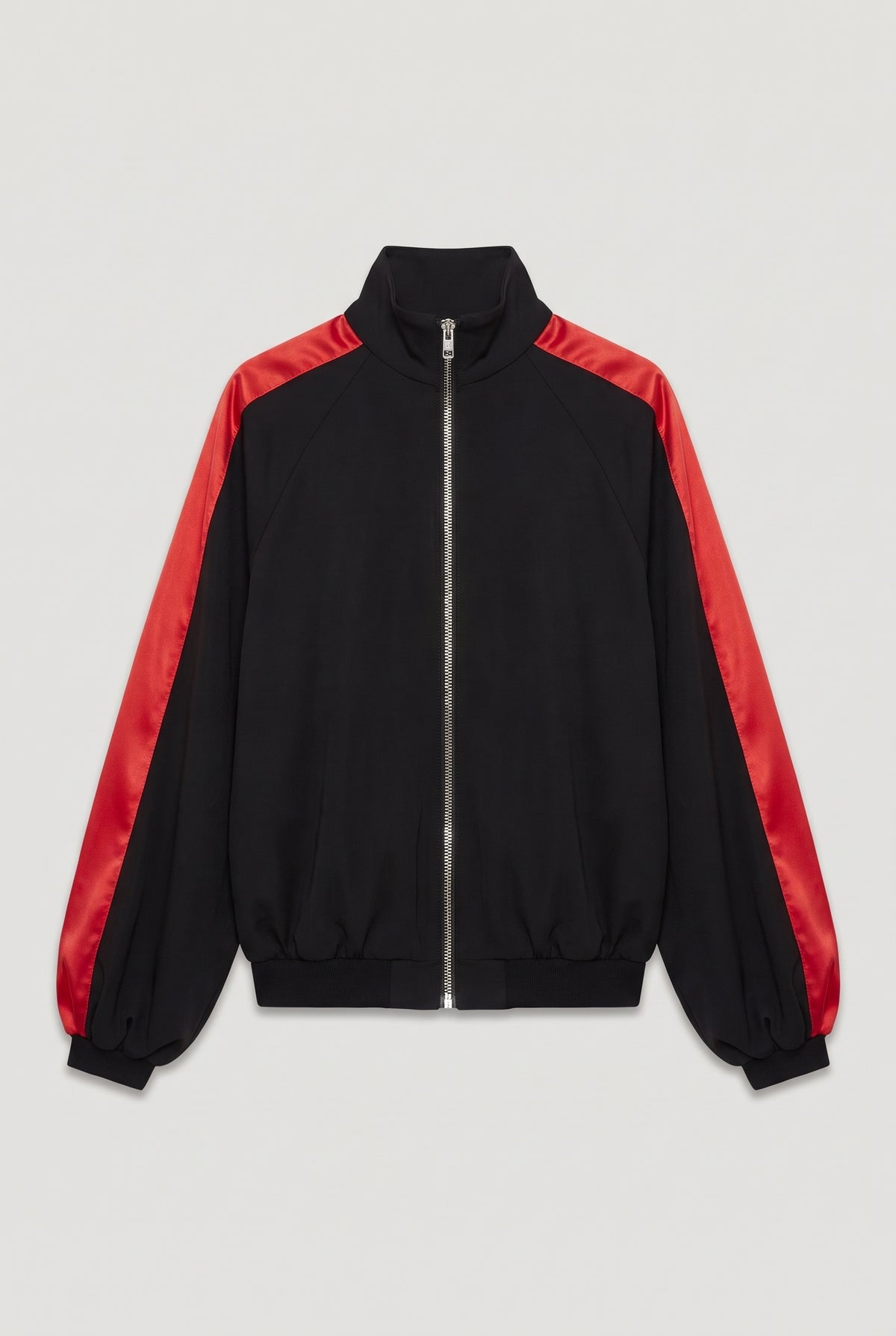 Red-stripe track jacket - Black - flat lay