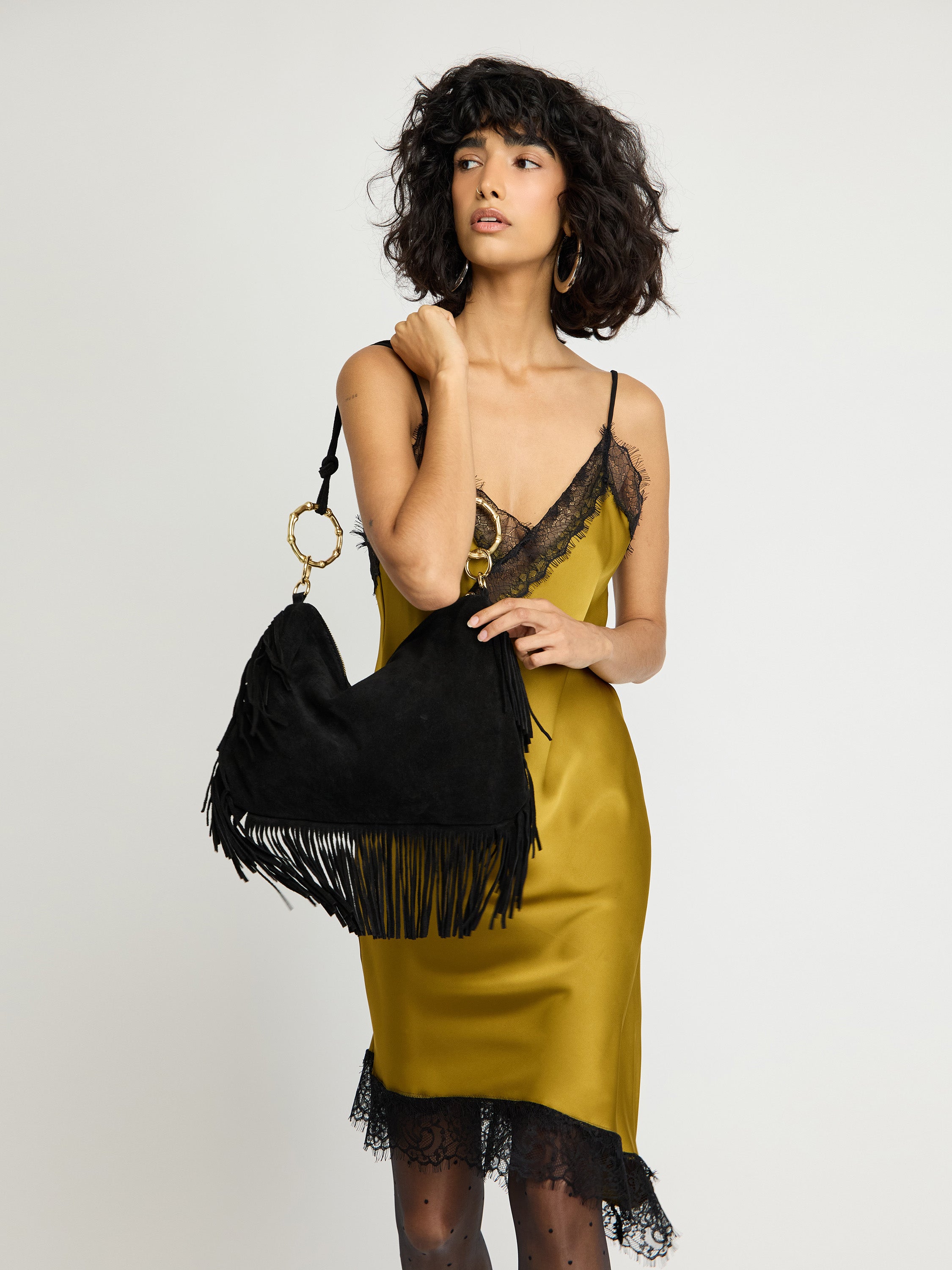 Fringe Suede Bag