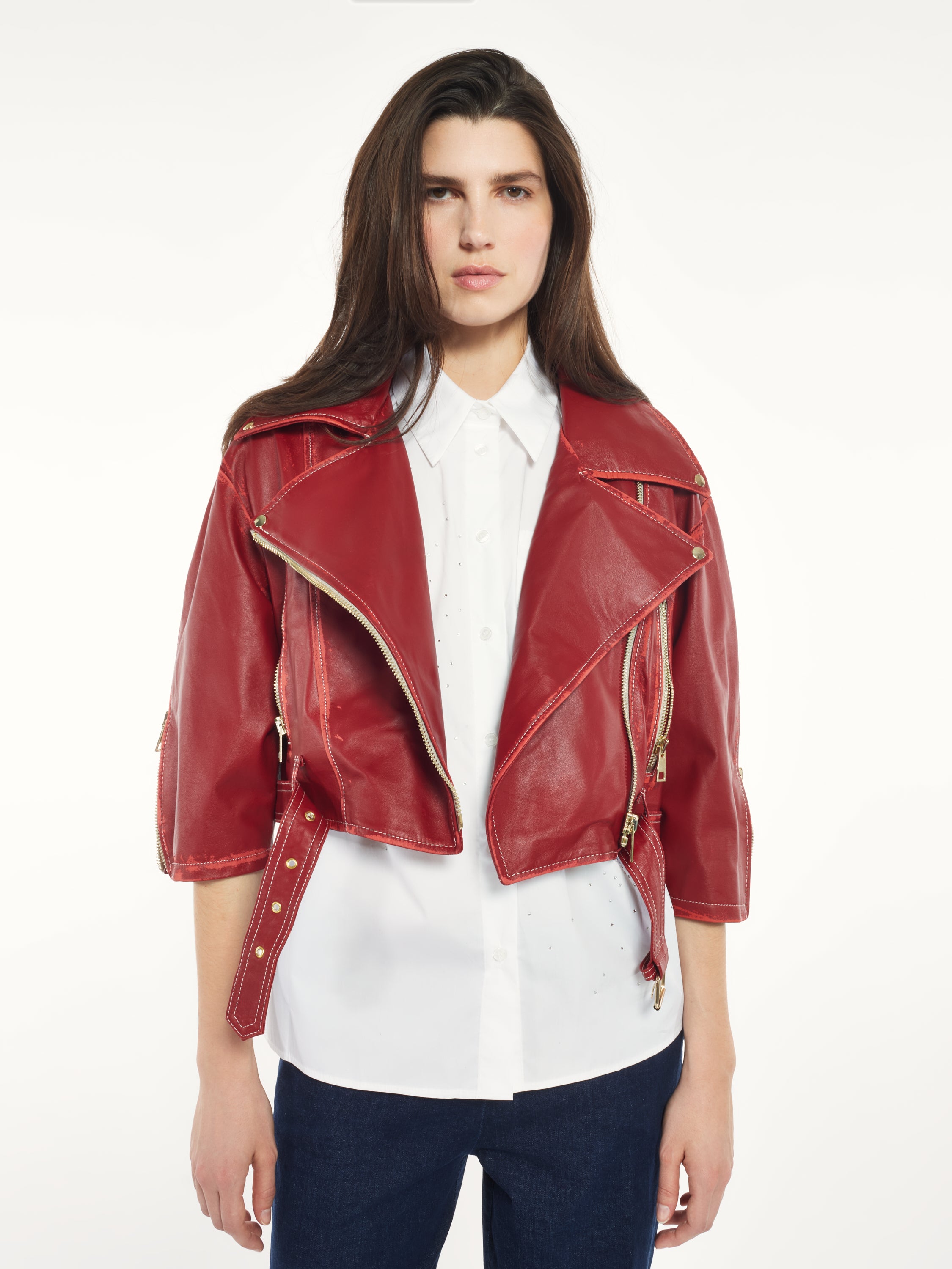 Distress Leather Jacket