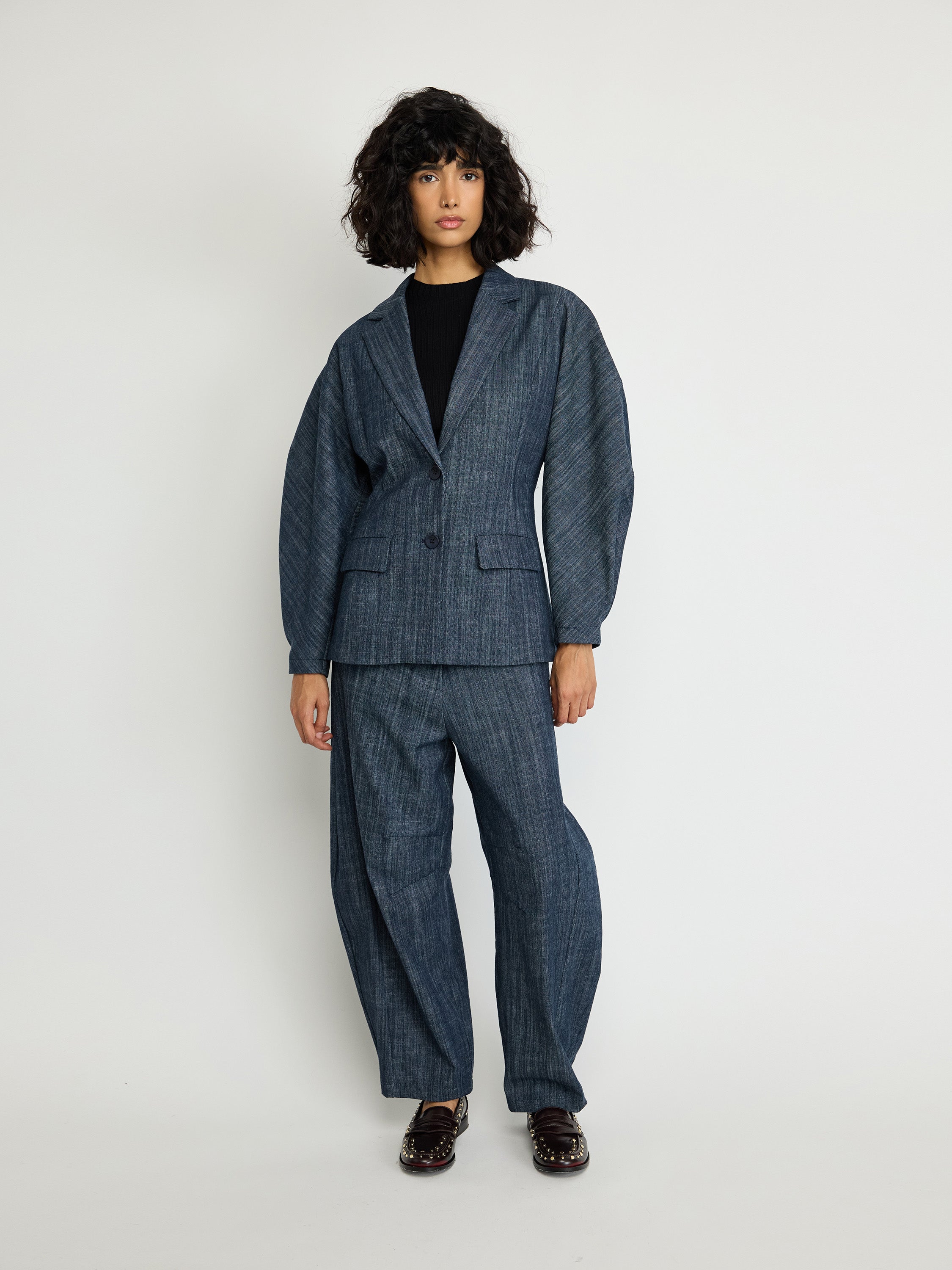 Blazer en jean cintré
