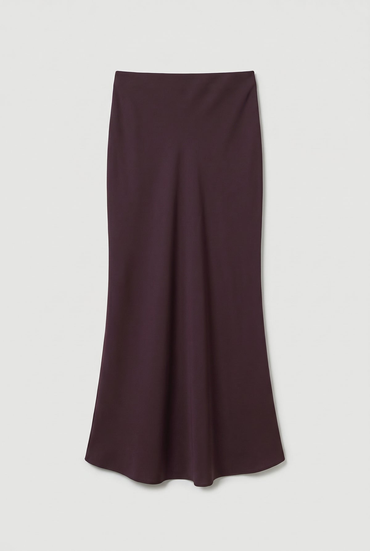 Column Maxi Skirt - Burgundy - flat lay