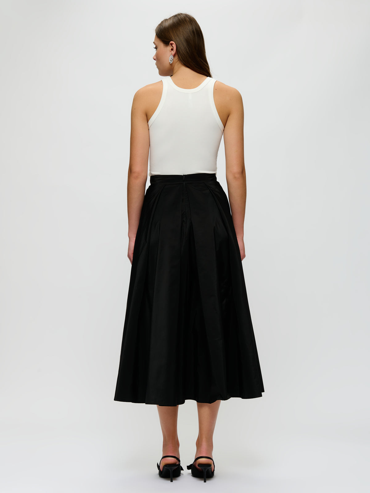 A-Line Taffeta Skirt