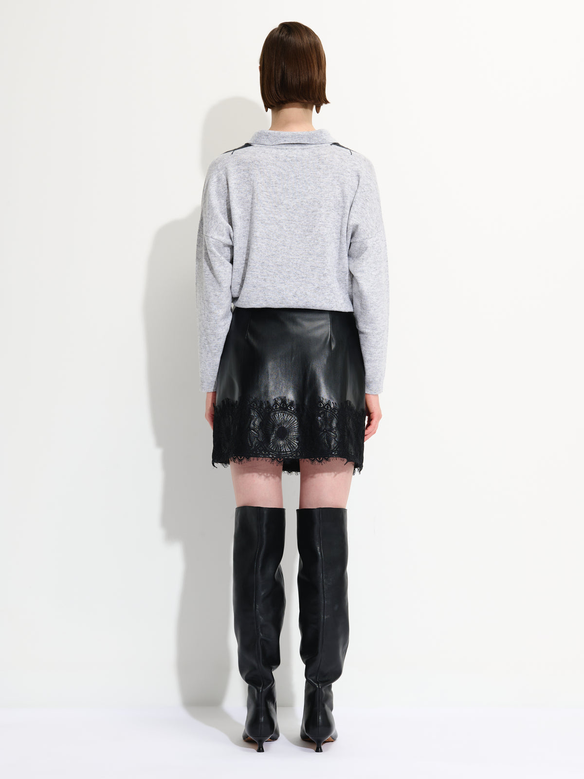 Mini Vegan Leather Skirt