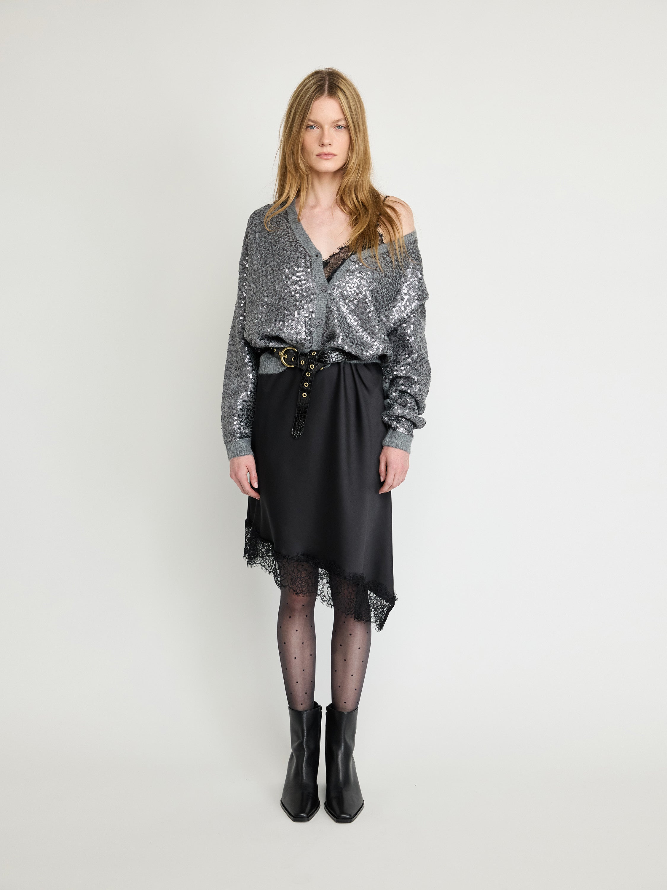 Sequin Knit Cardigan