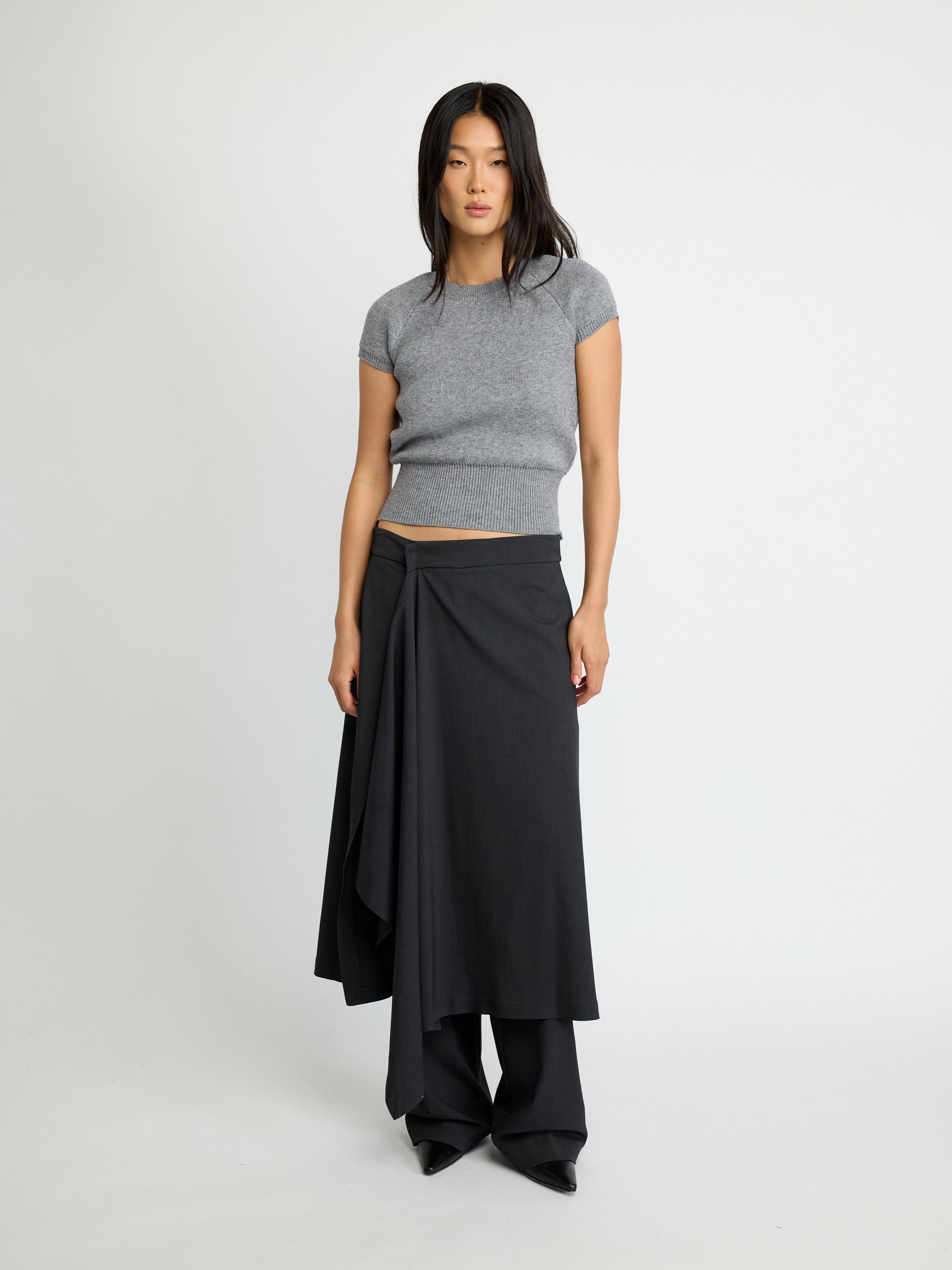 Asymmetric Drape Pant