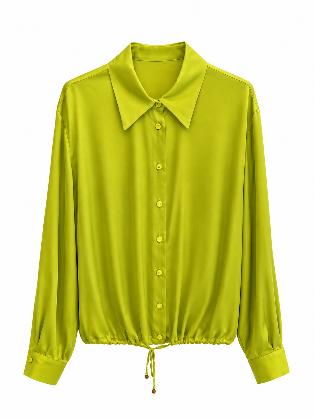 Chemise boutonnée en satin