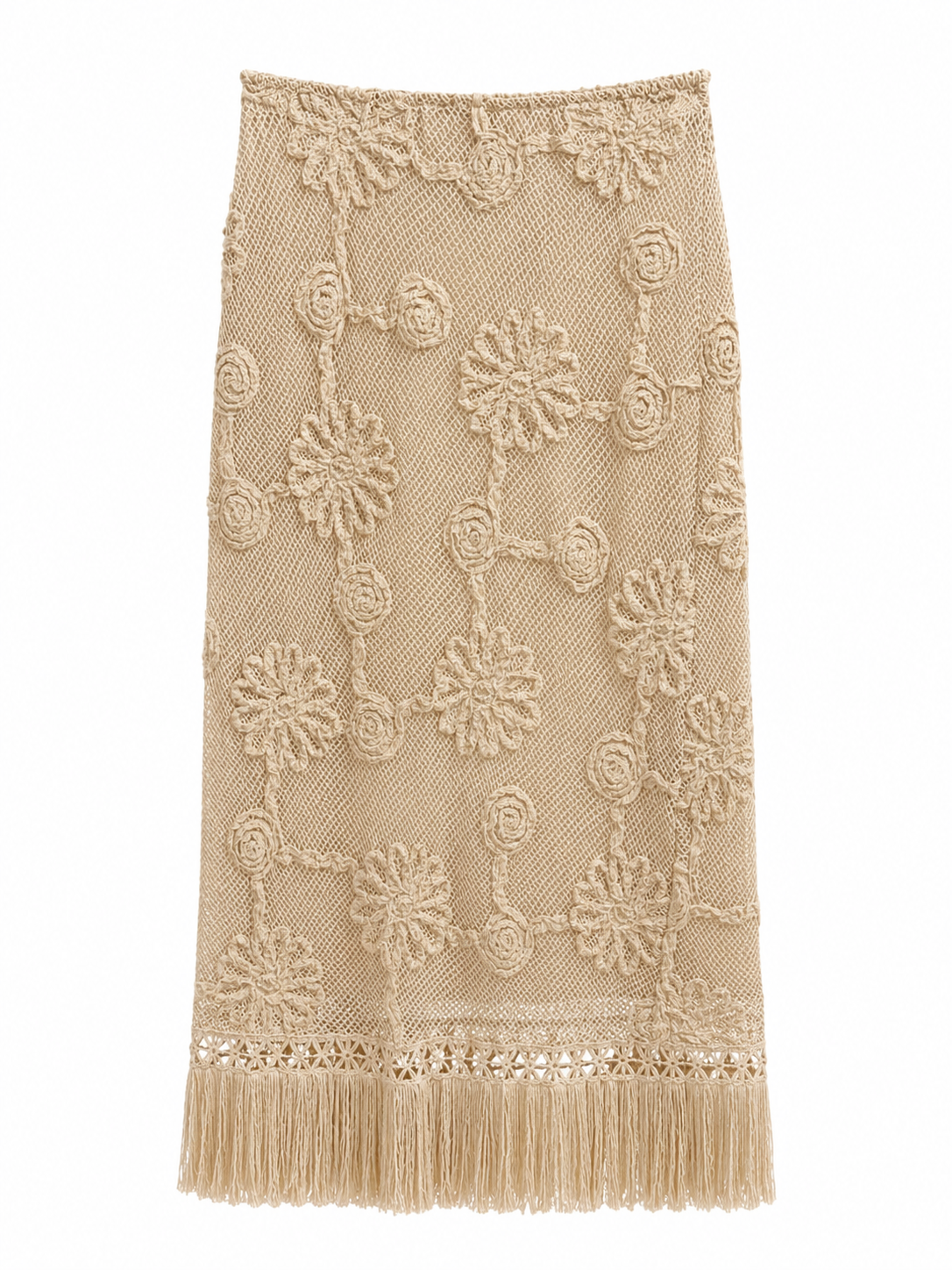 Crochet Skirt Elastic Waist