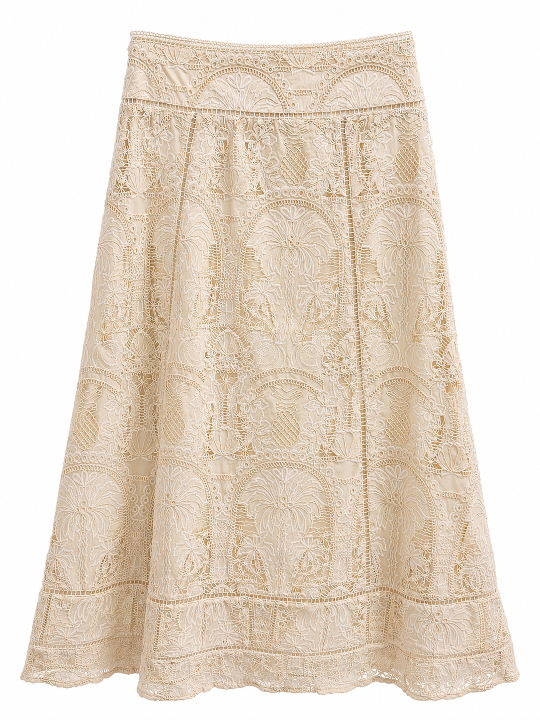 Embroidered Lace Skirt