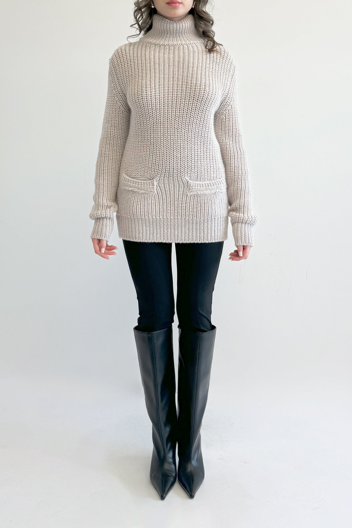 Chunky Mock Neck Sweater