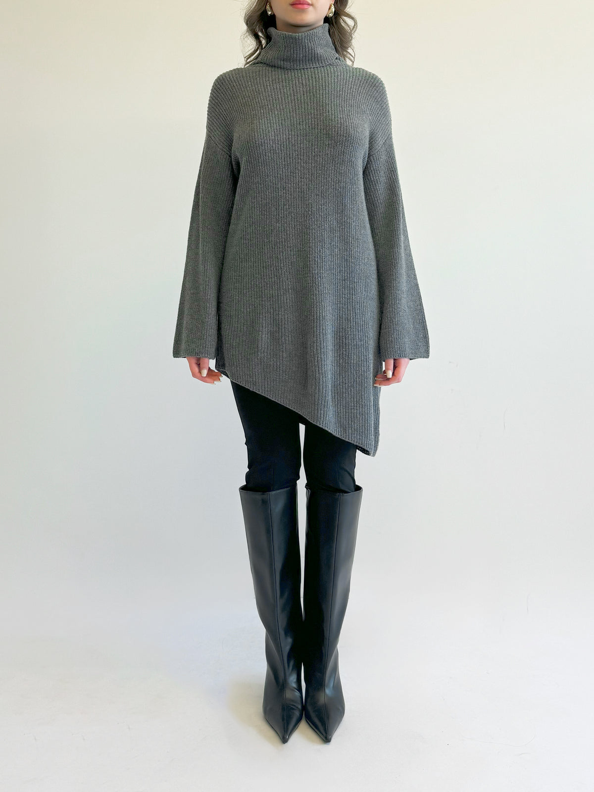 Asymmetrical Knit Sweater