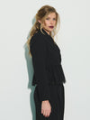 Tulle detail blazer