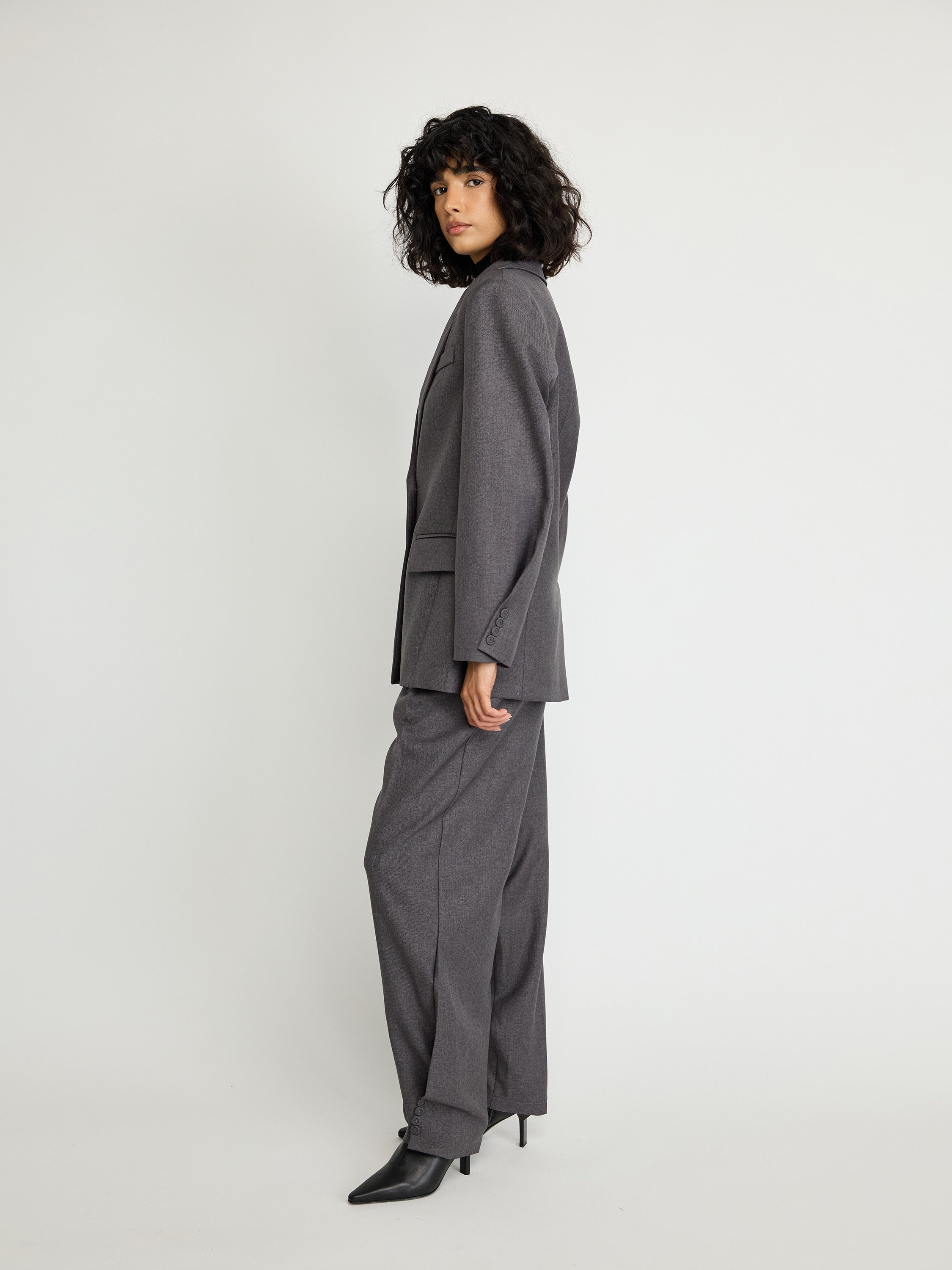 Structured Grey Blazer