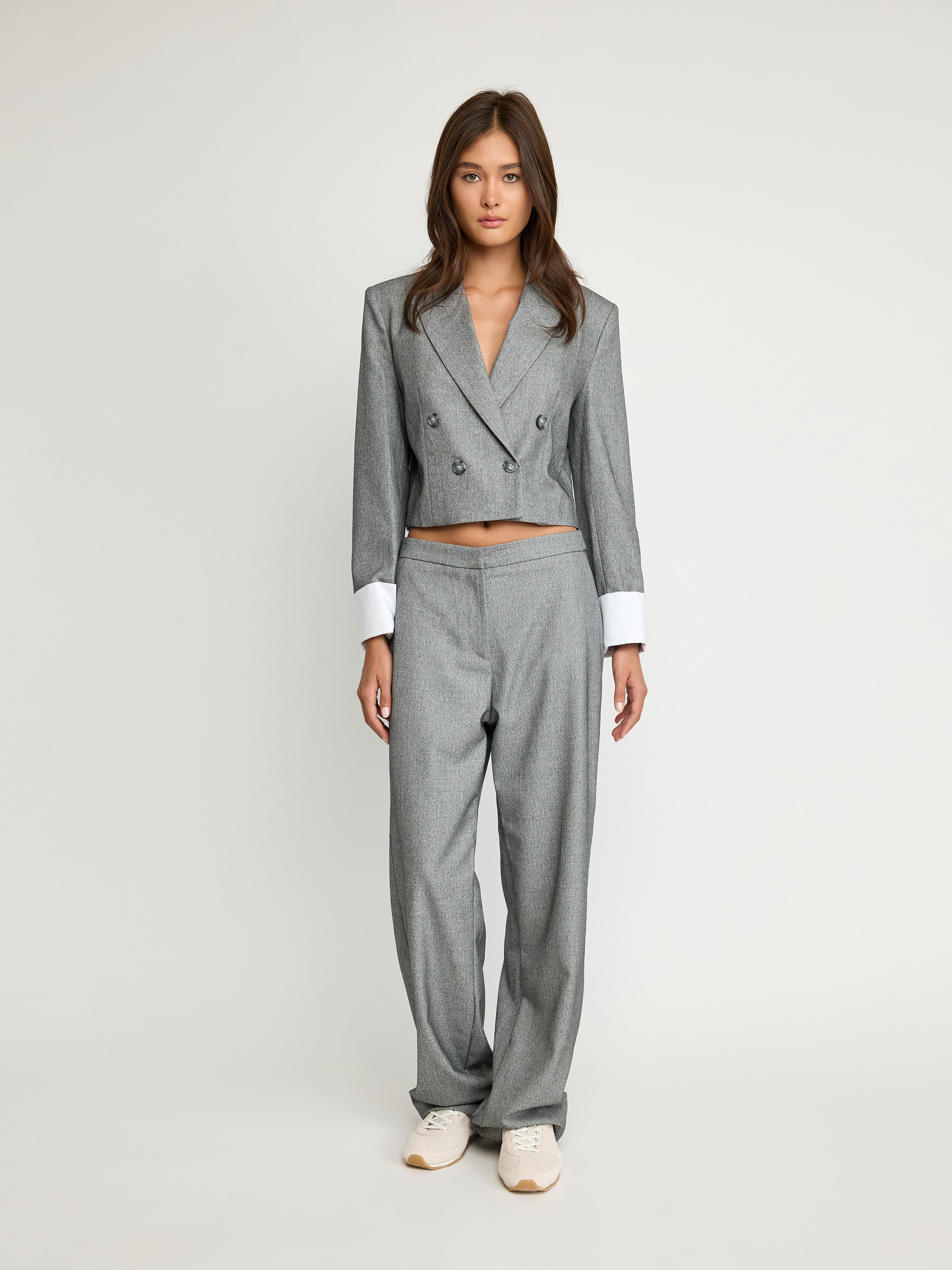 Tailored Straight-Leg Pants