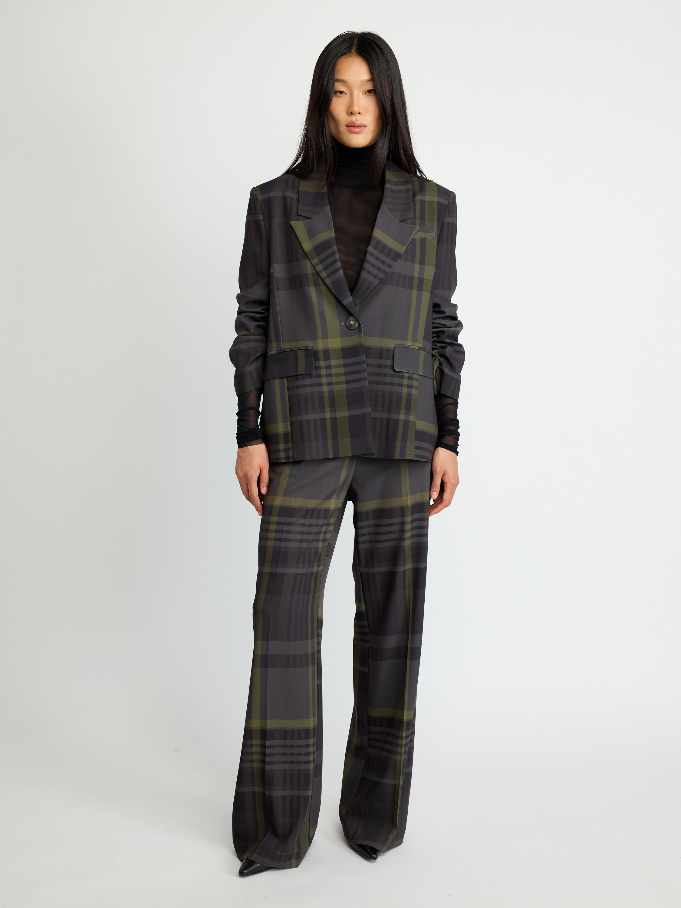 Checked Blazer