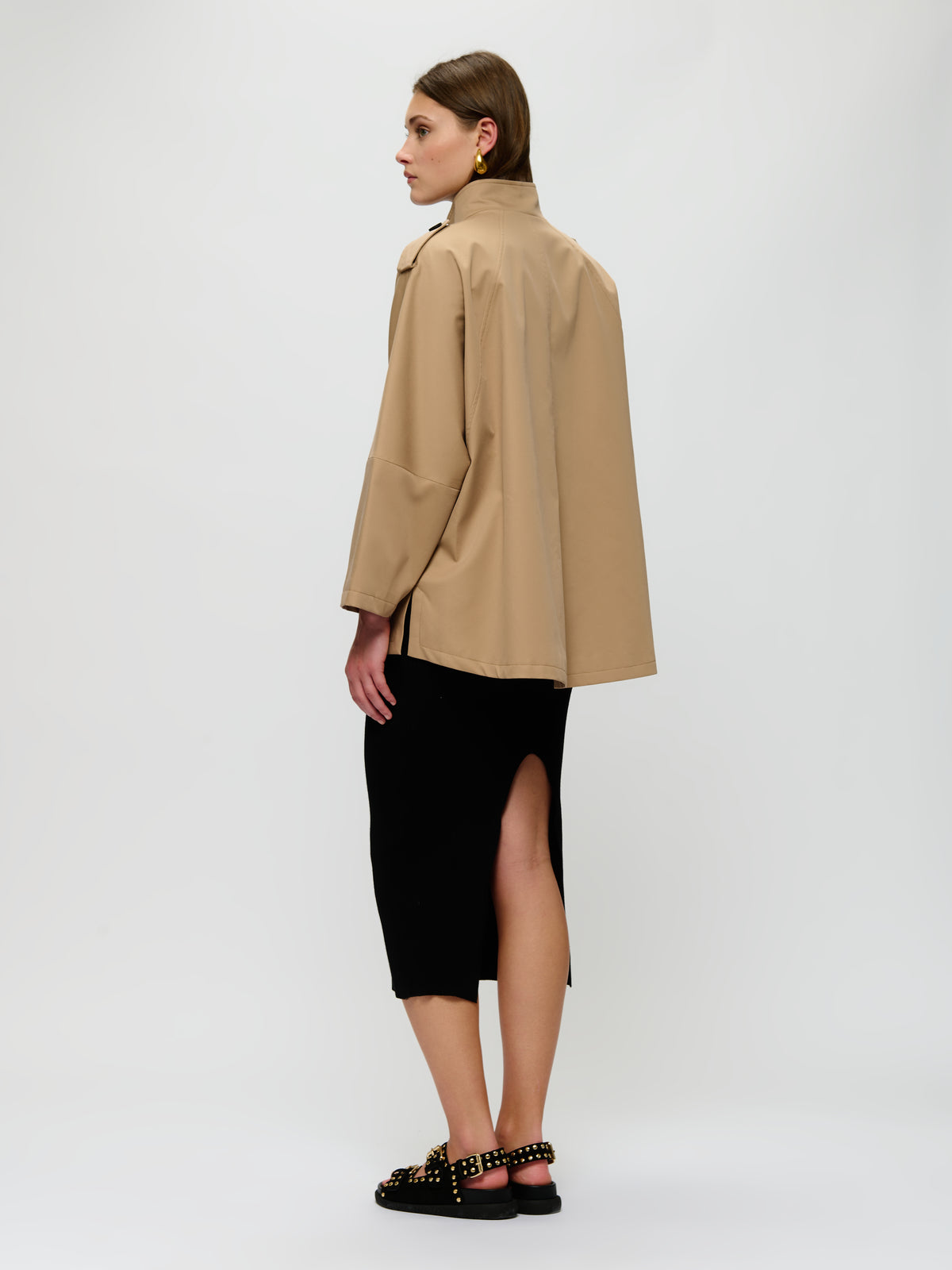 Stand Collar Oversize Trench
