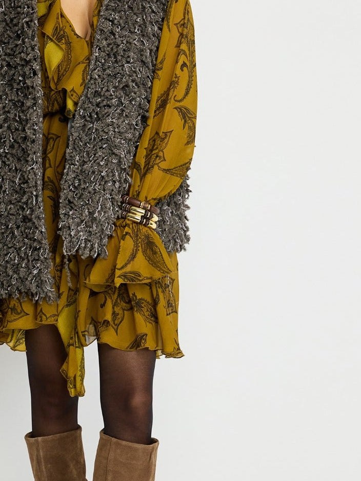 Wood & Bead Bracelet