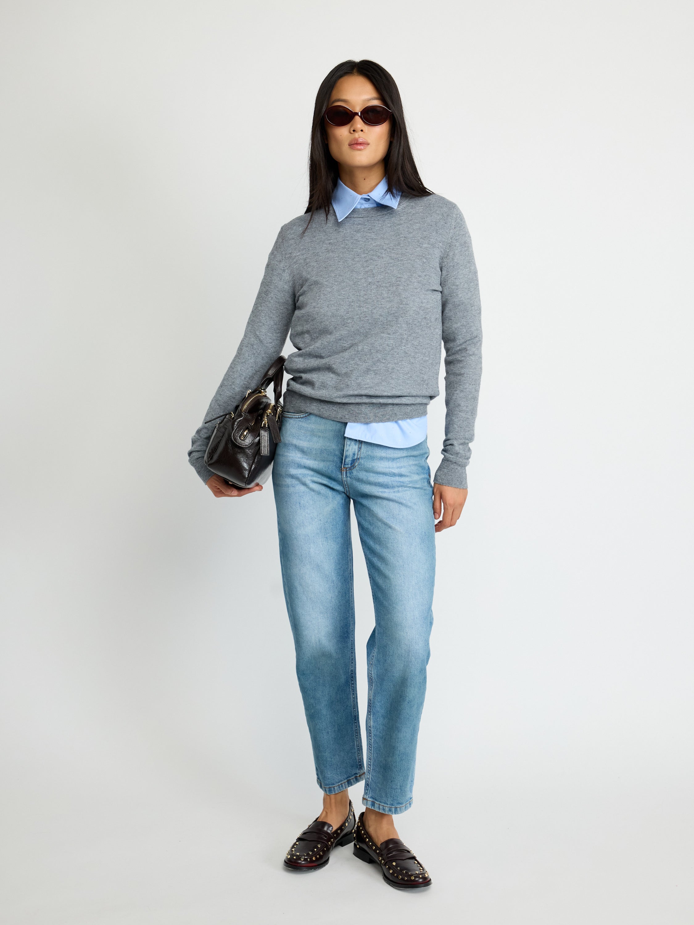 Fine Knit Crewneck Sweater