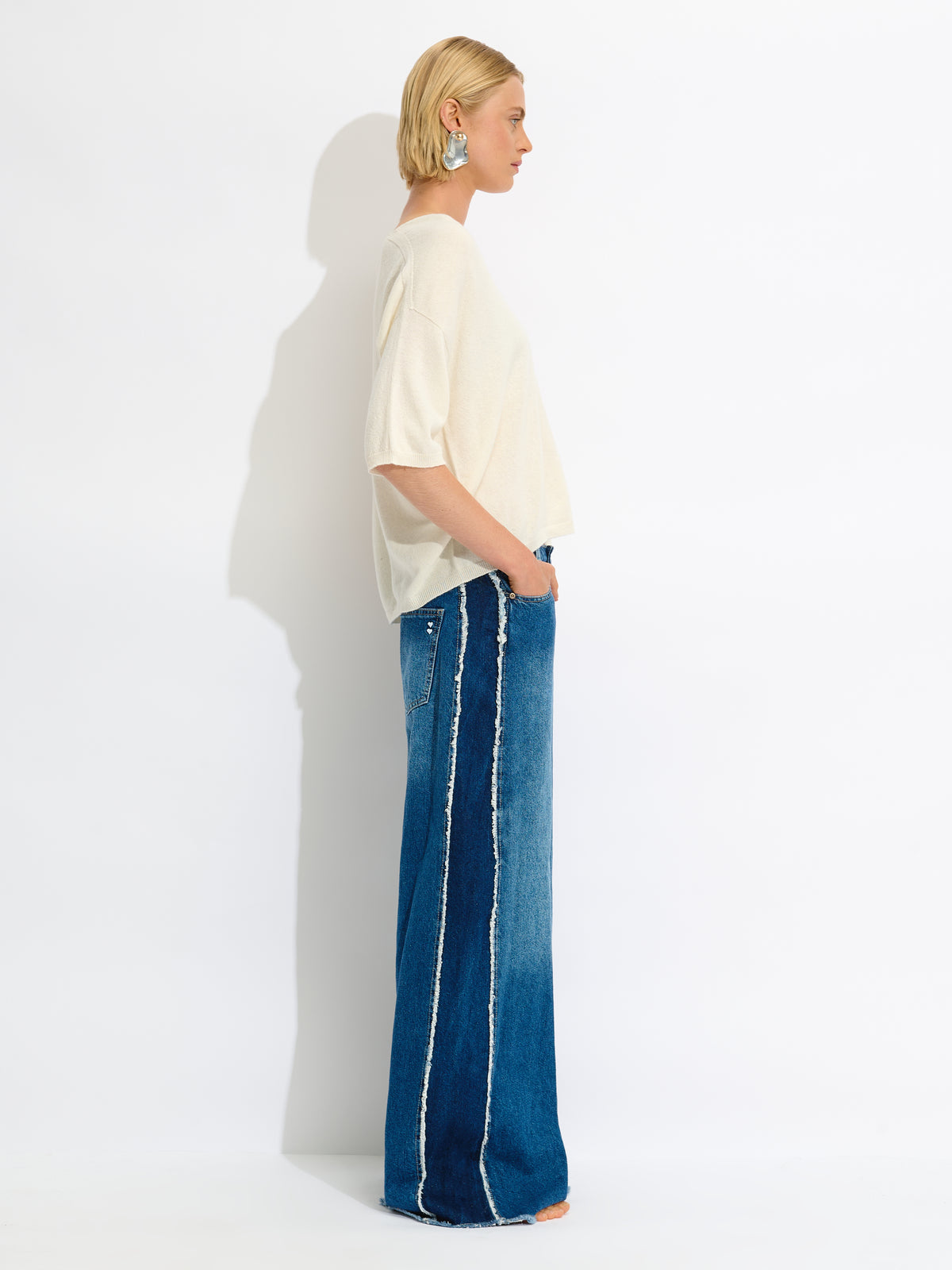 Fringed Denim