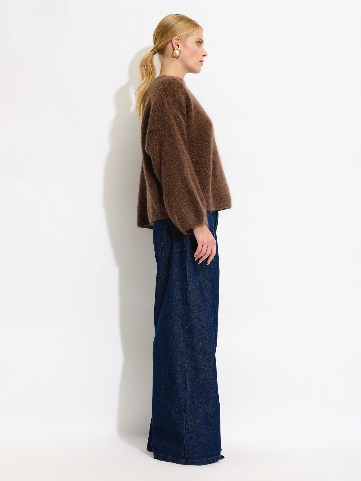 Mohair Blend Knit Sweater