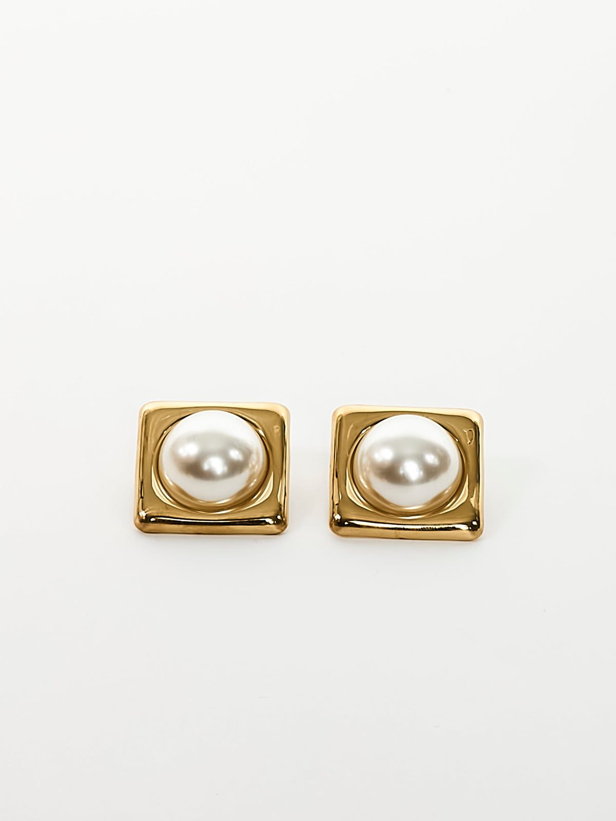 Square Pearl Earrings