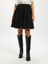 Textured A-Line Skirt