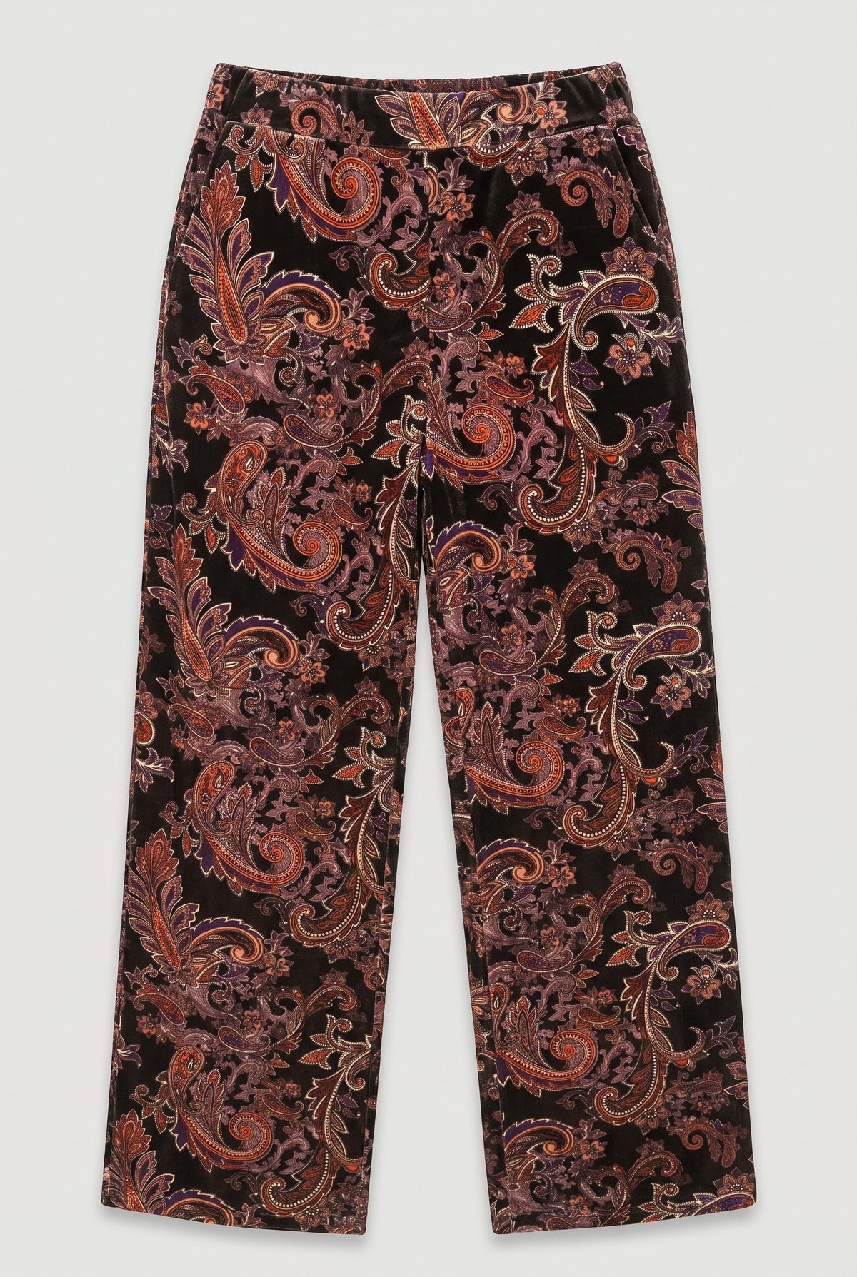 Paisley-Print Pants - Multi - flat lay