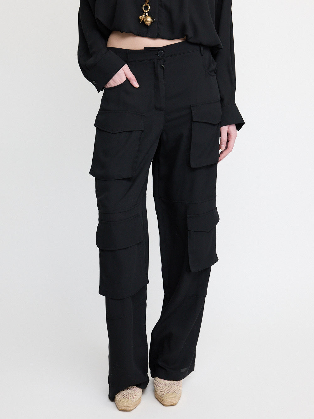 Pantalon à grandes poches