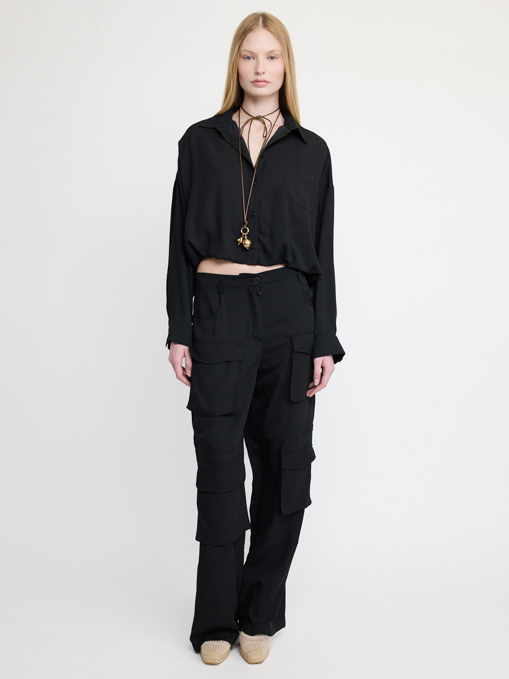 Pantalon cargo à grandes poches