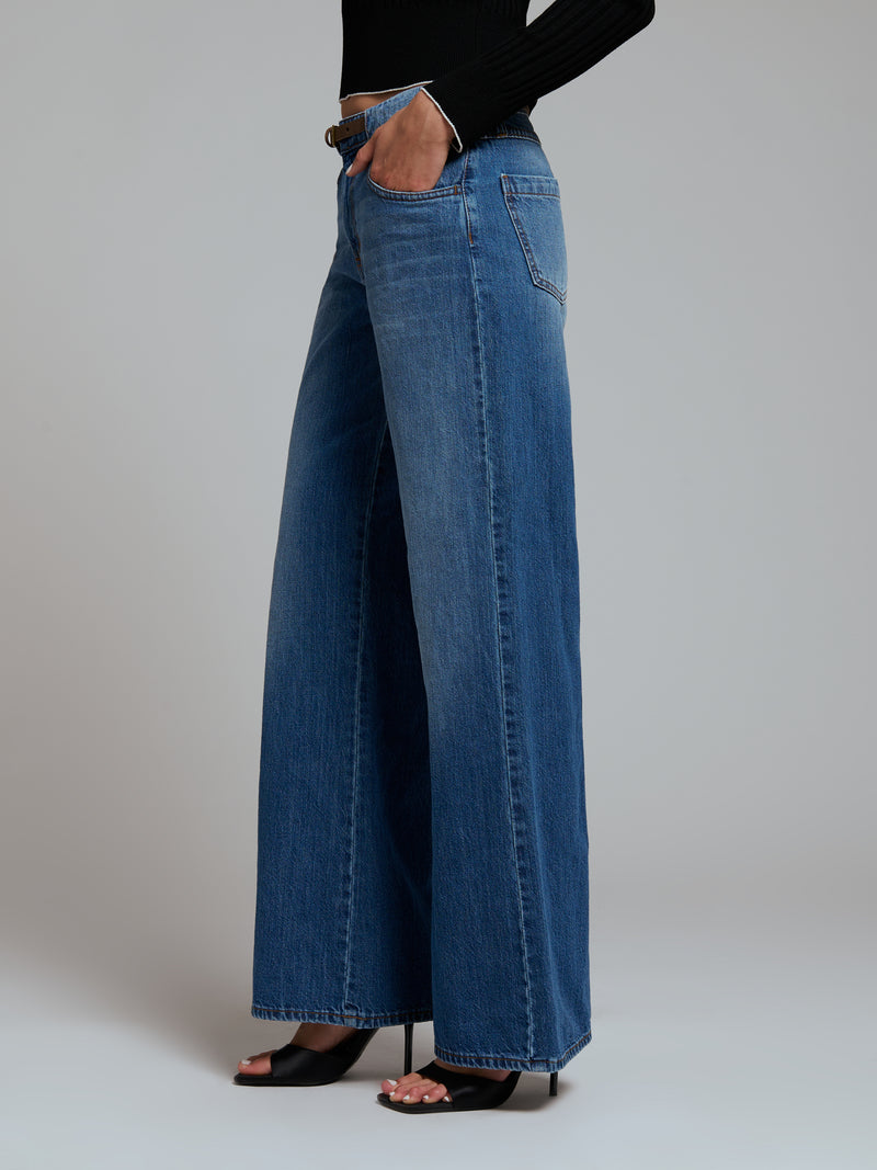 Le jean large taille basse