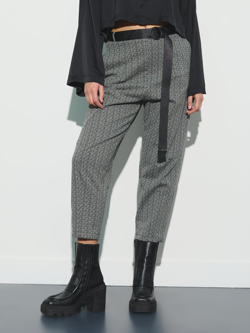 Patterned slouchy pants