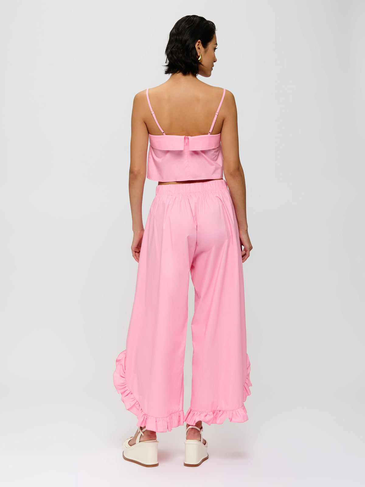 Ruffled Detail Trousers