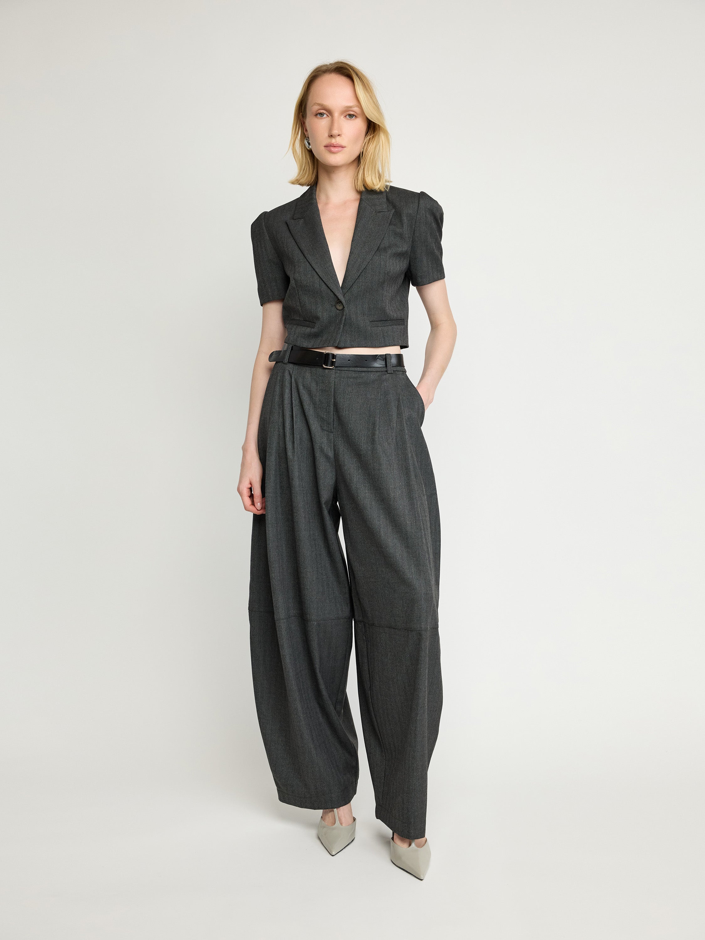 High-Waisted Wide-Leg Pants