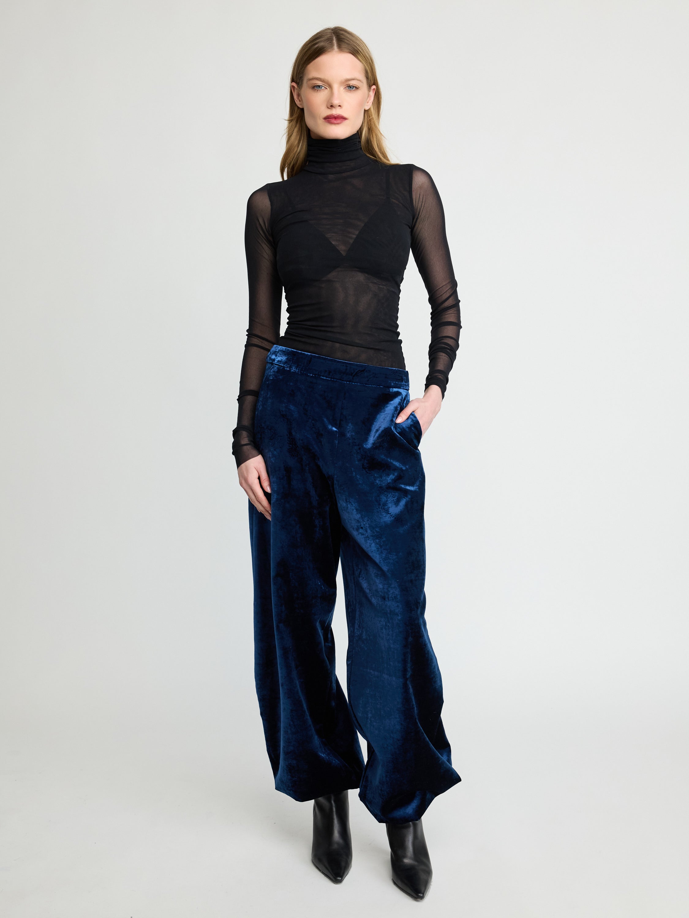 Velvet Balloon Pants