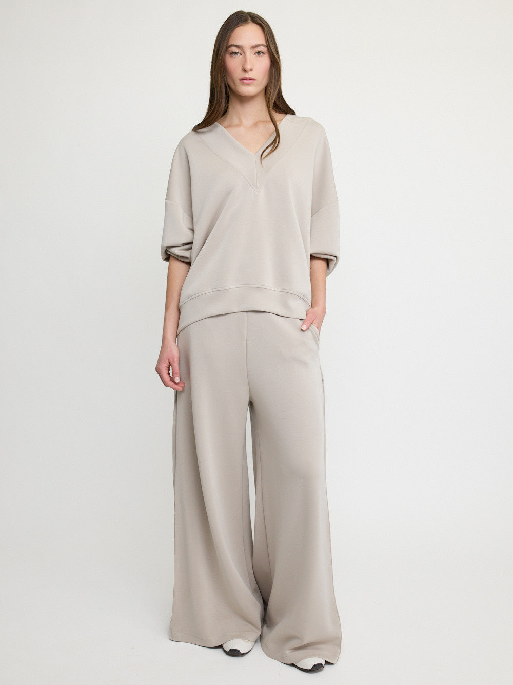 Pantalon souple à jambes larges