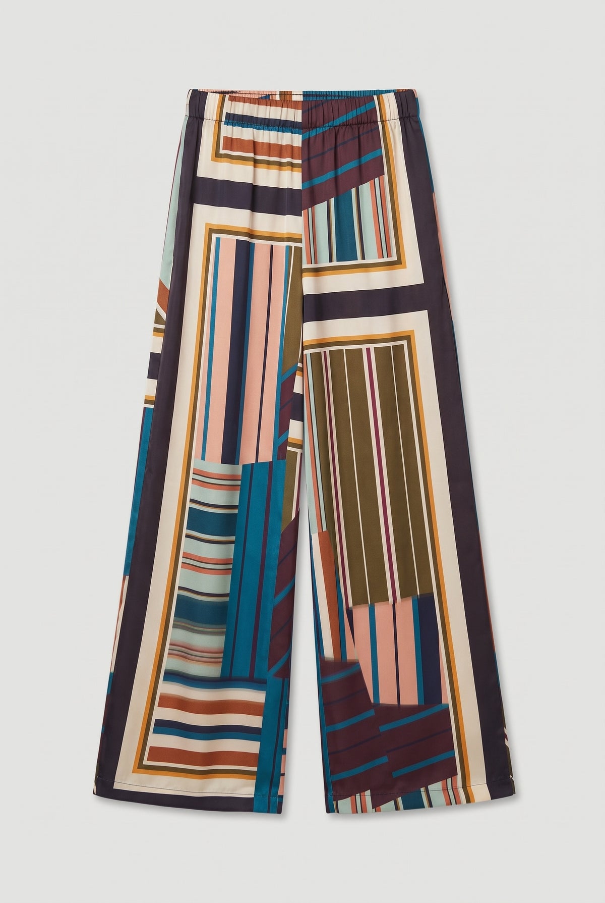 Geometric Print Pants - Multi - flat lay