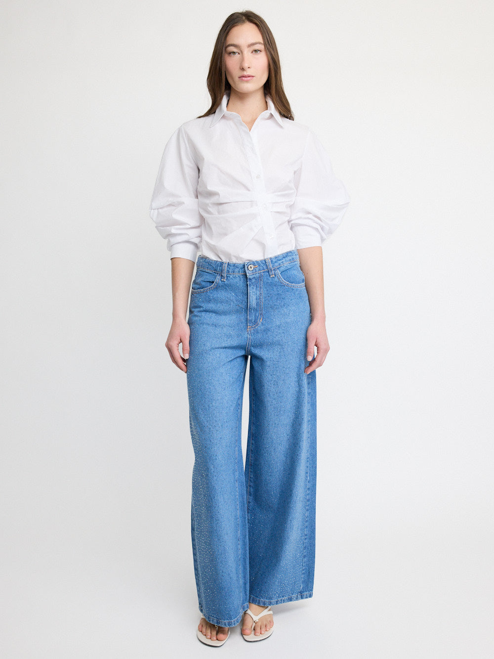 Jean effet pailleté