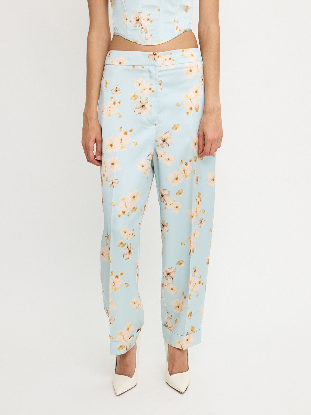 Botanical tailored Pants Turn Up