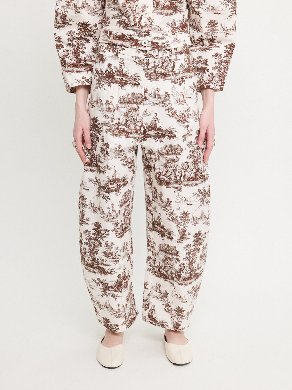 Toile Print Trousers
