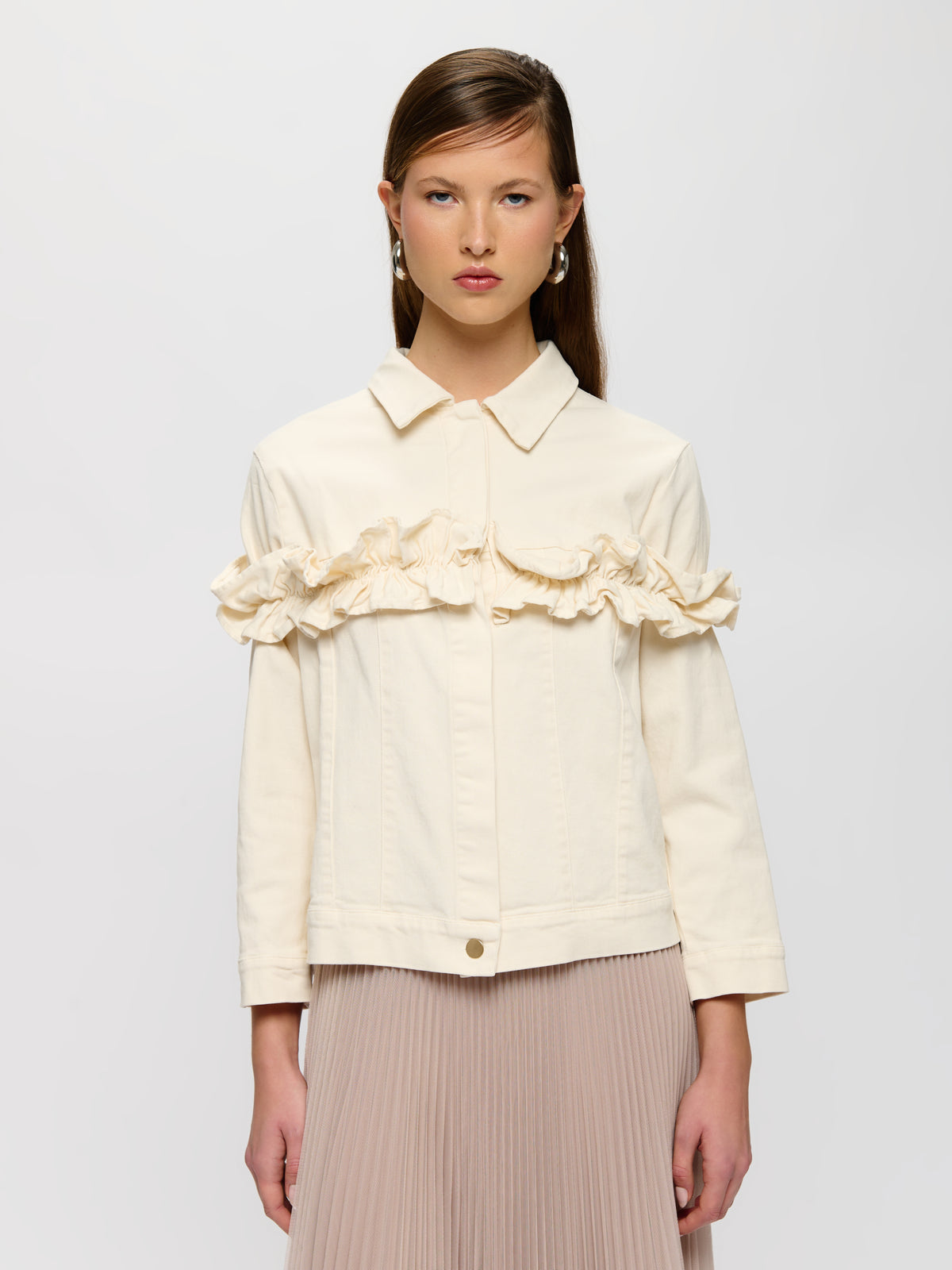 Jacket With Ruffle Detail