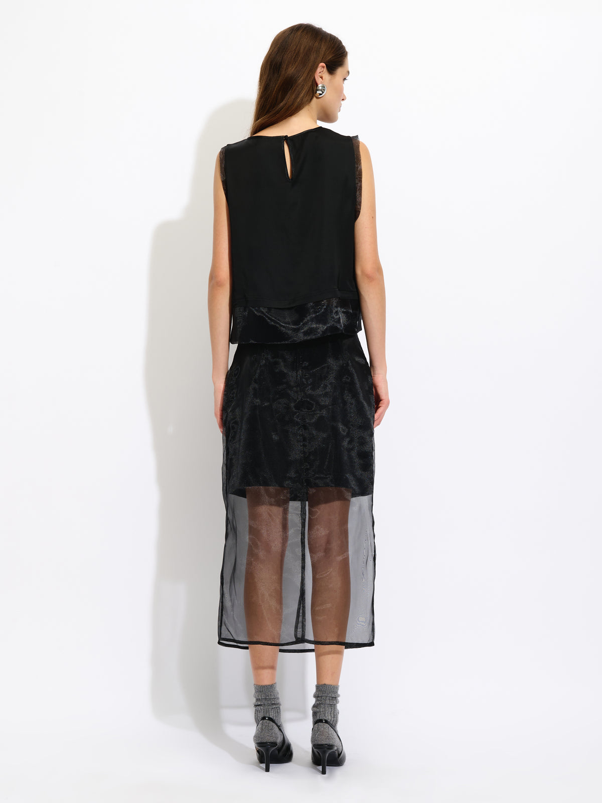 Skirt with Sheer Detail