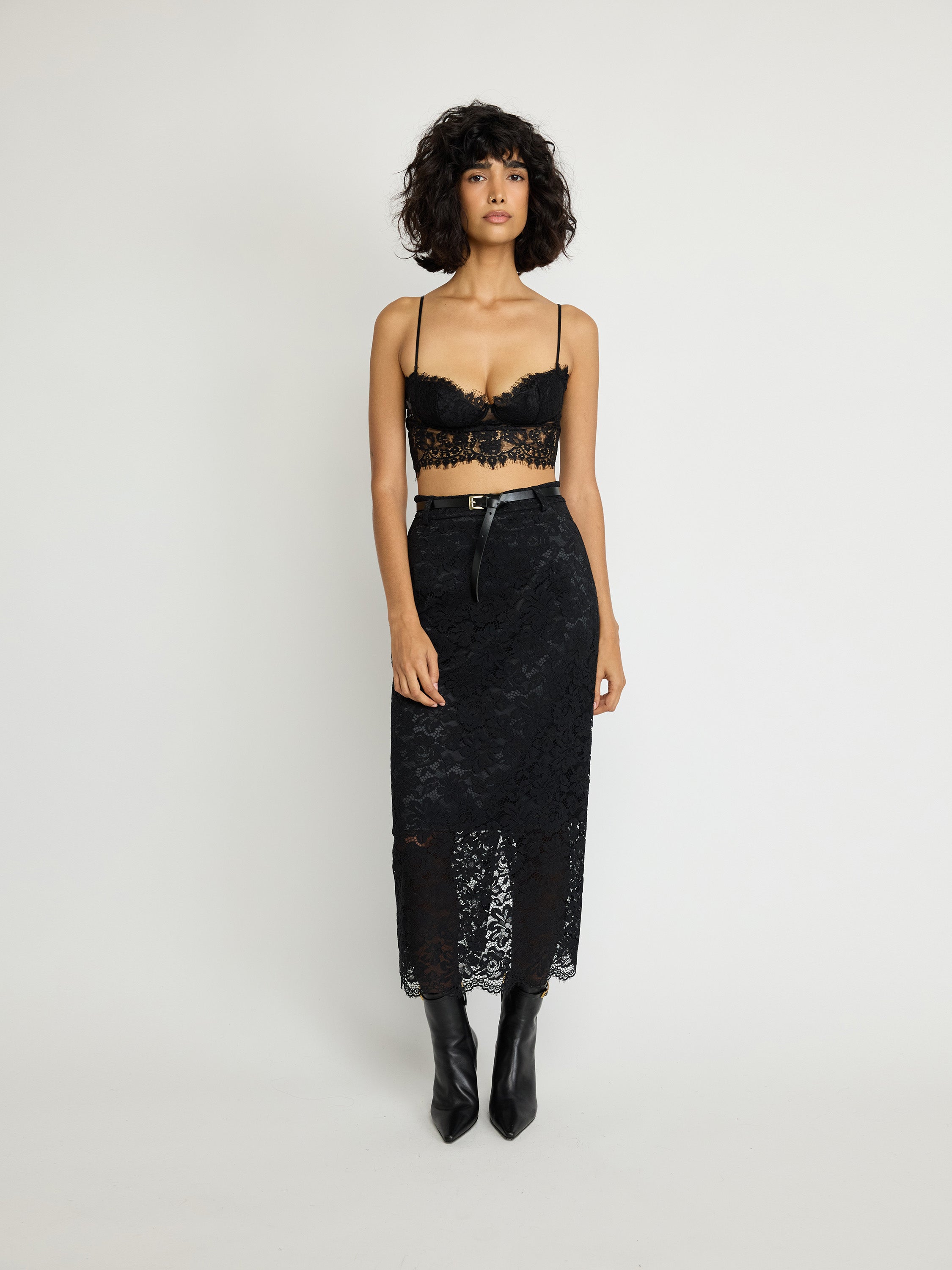 Lace Bustier Crop Top