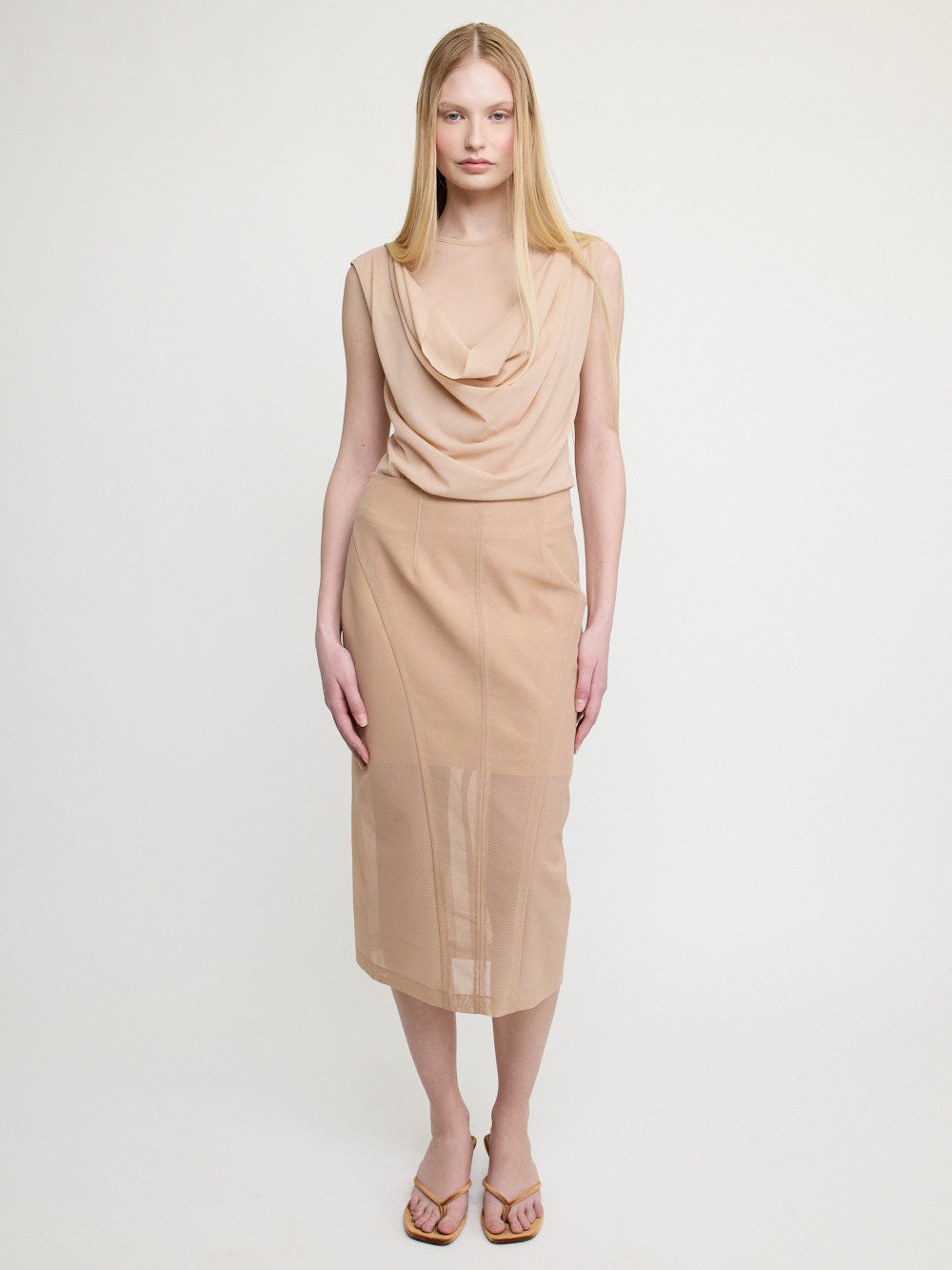 Cowl Neck Sleeveless