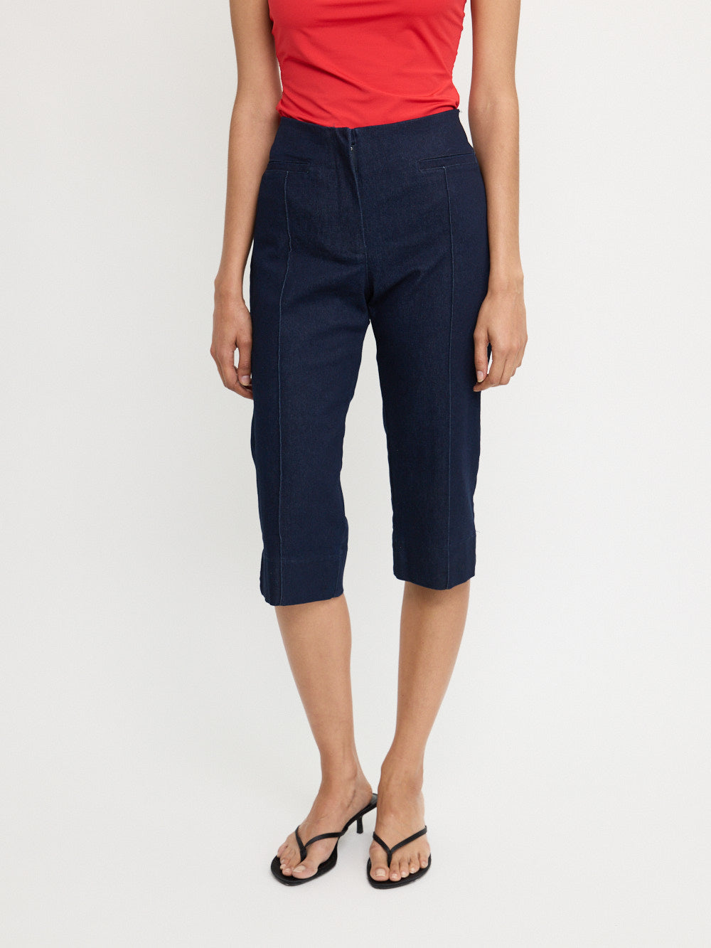 Denim Capri Pants
