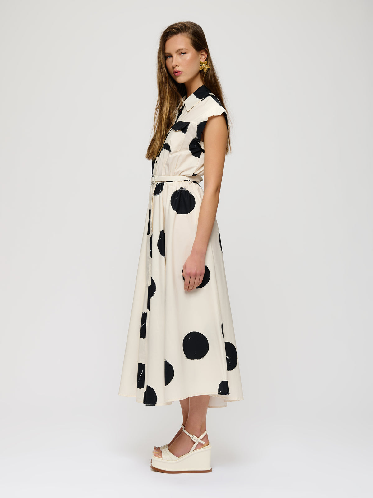 Robe longue en coton