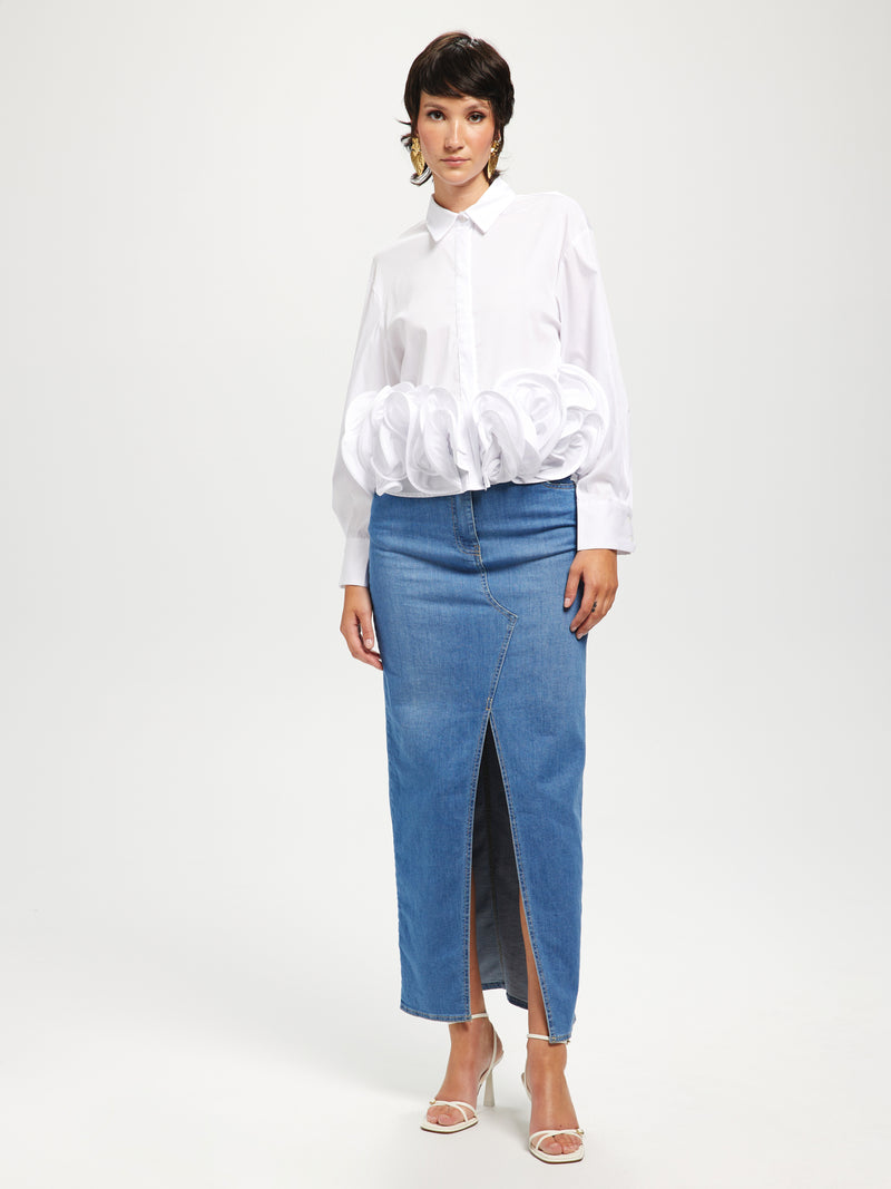 Chemise à volants