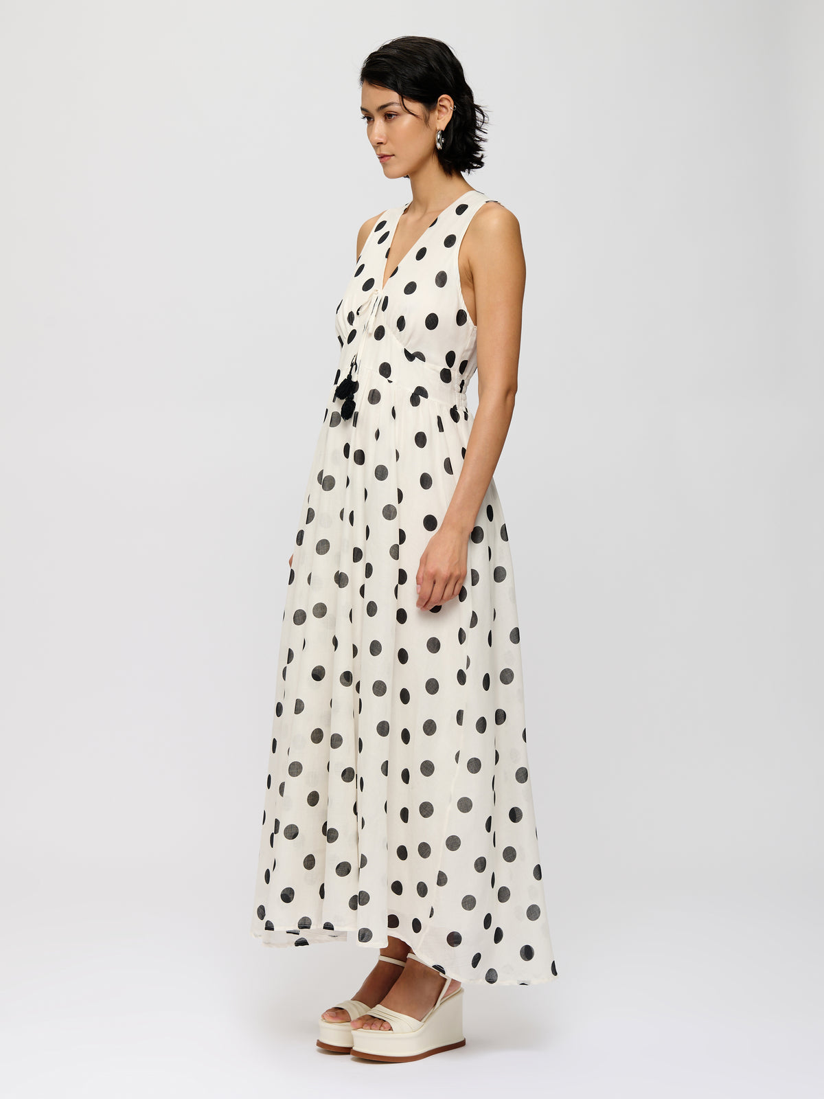 Flowy Polka-dot Dress