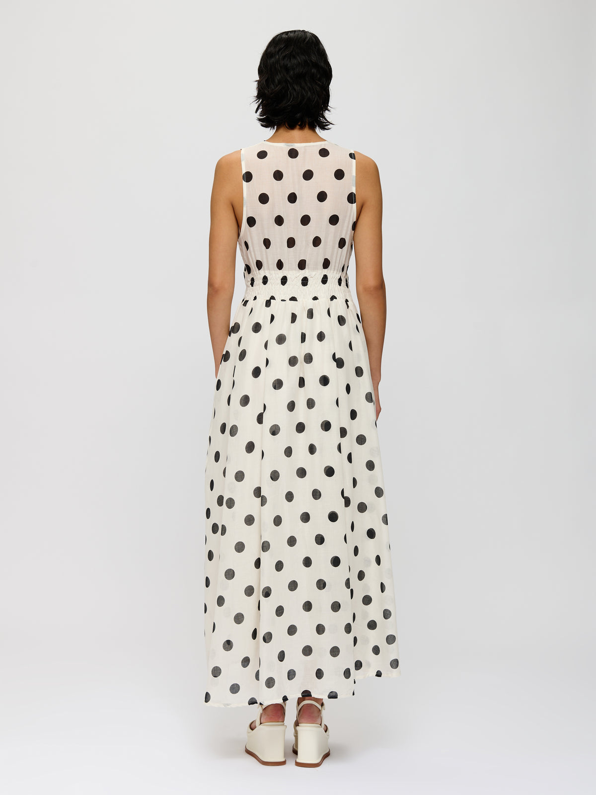 Flowy Polka-dot Dress