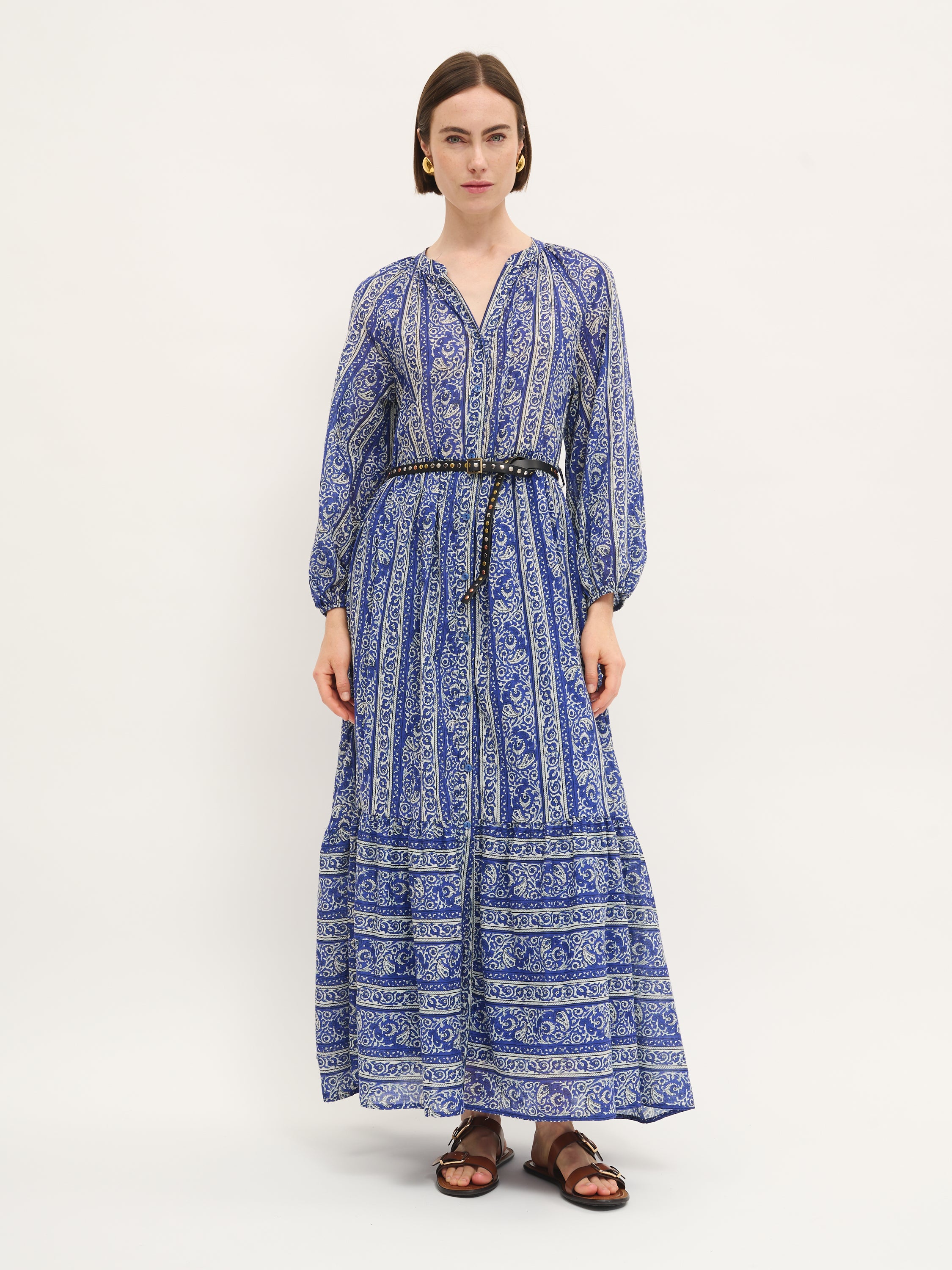 Capri Belted Maxi Dress