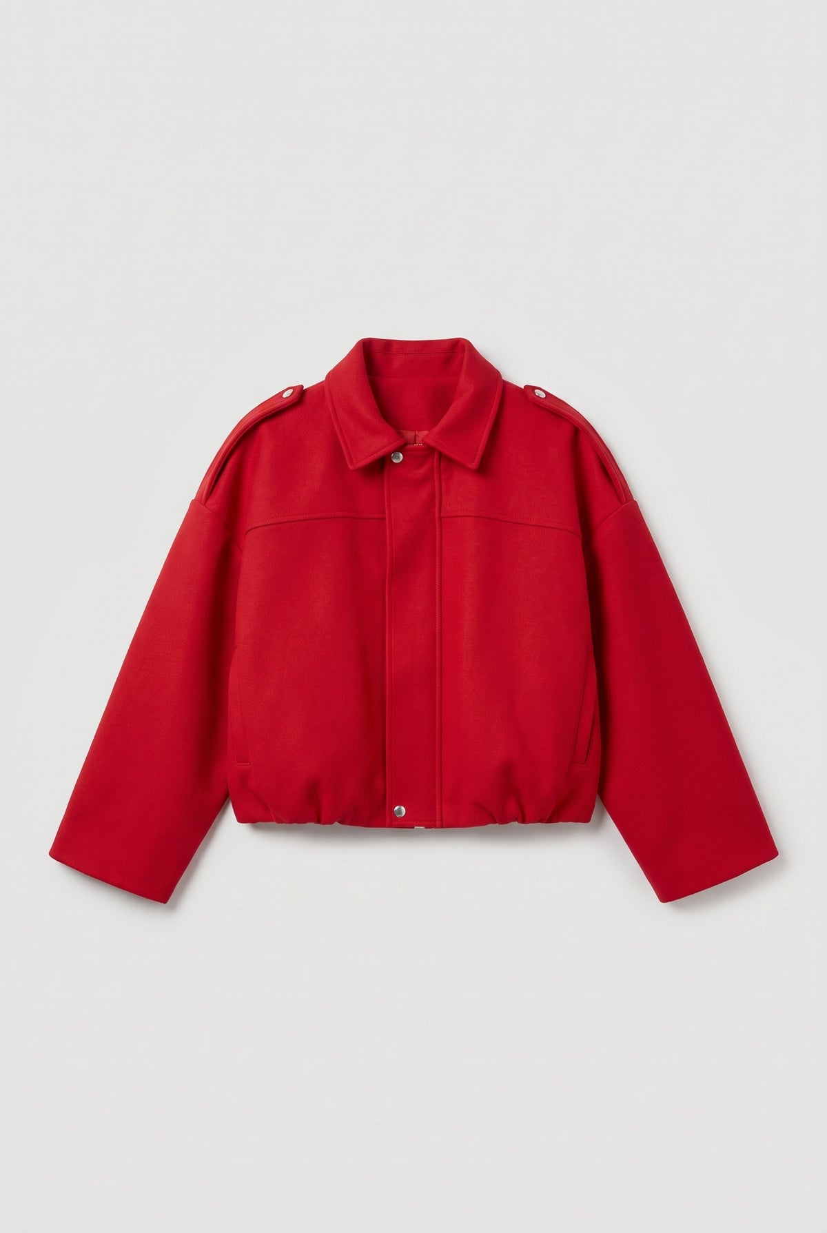 Red cropped jacket - Red - flat lay